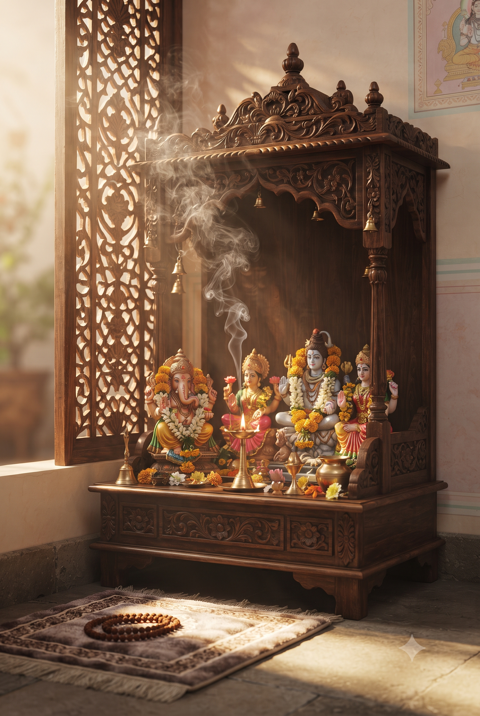 घर में मंदिर की सही दिशा और वास्तु नियम