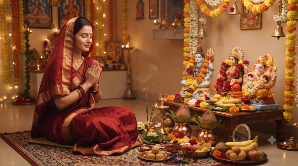 हरतालिका तीज: संपूर्ण व्रत कथा, पूजा विधि, नियम और पावन महत्व hartalika teej puja vidhi shiv parvati ganesh.