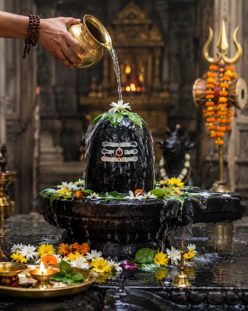 ॐ नमः शिवाय मंत्र: अर्थ, महत्व, लाभ, जाप विधि और सम्पूर्ण जानकारी shivling jal abhishek om namah shivaya