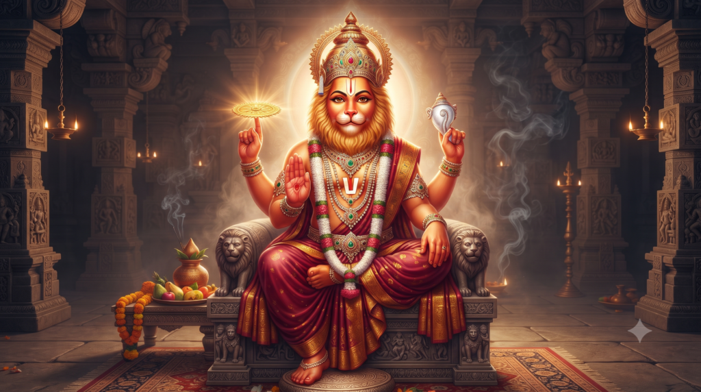 बुरी नजर और ब्लैक मैजिक से बचने का प्राचीन सुरक्षा कवच: हनुमान चालीसा और नरसिंह मंत्र का मनोवैज्ञानिक व ऊर्जावान असर lord narasimha protection mantra