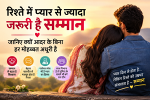 रिश्ते में प्यार से ज्यादा जरूरी सम्मान
