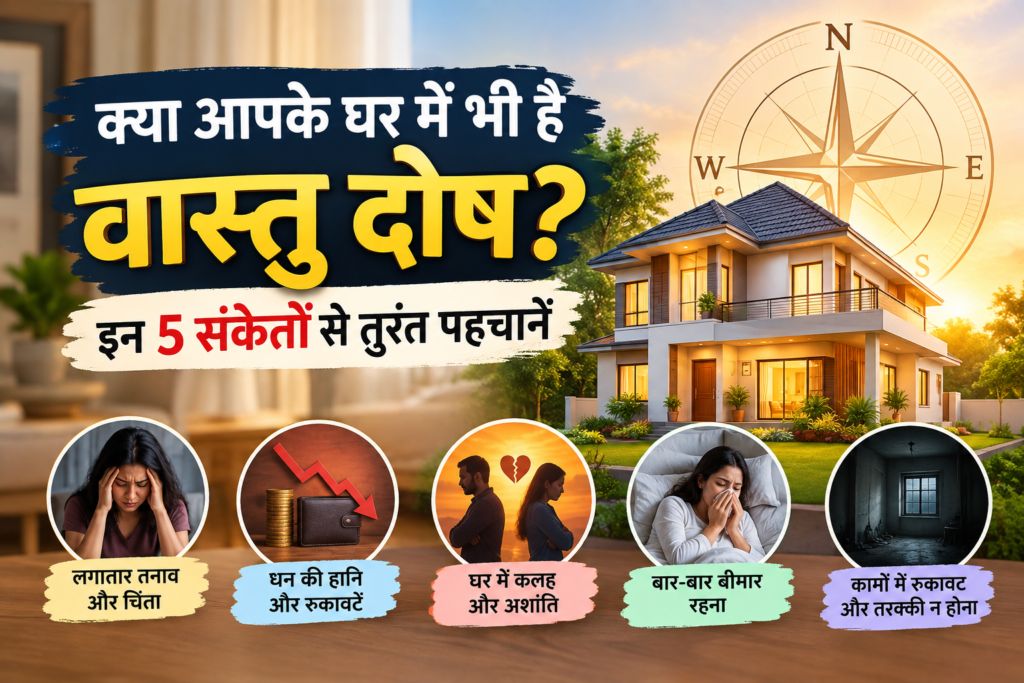 क्या आपके घर में भी है वास्तु दोष? इन 5 संकेतों से तुरंत पहचानें घर में वास्तु दोष के 5 संकेत