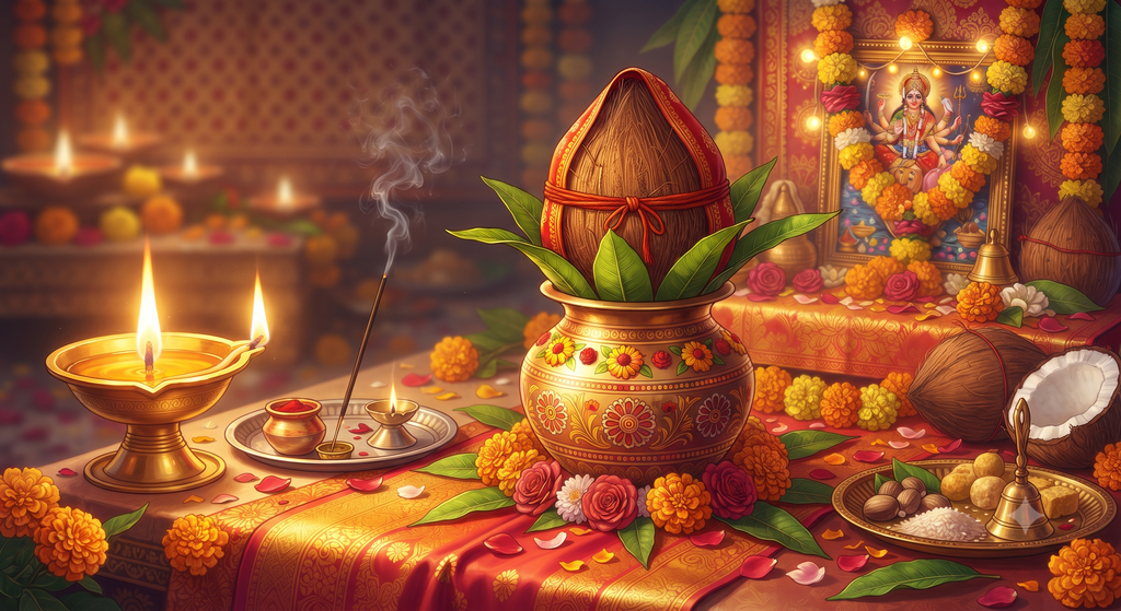 navdurga puja kalash sthapana vidhi
