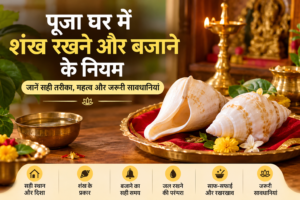 पूजा घर में शंख रखने और बजाने के नियम